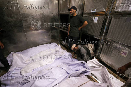 Aftermath of overnight Israeli strikes, in Gaza City
