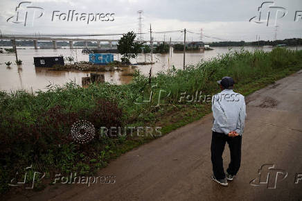Flooding due to torrential rain in Yesan