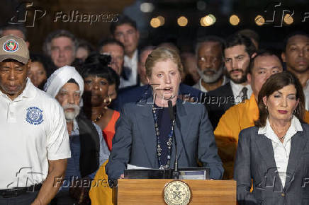 Vigília de oração multirreligiosa em homenagem às vítimas do tiroteio em Midtown Manhattan, Nova York, EUA - 29 de julho de 2025