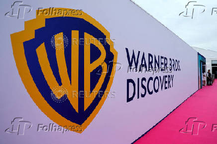 FILE PHOTO: The Warner Bros logo is seen in Cannes