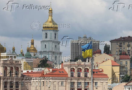 A view shows the Ukrainian capital Kyiv