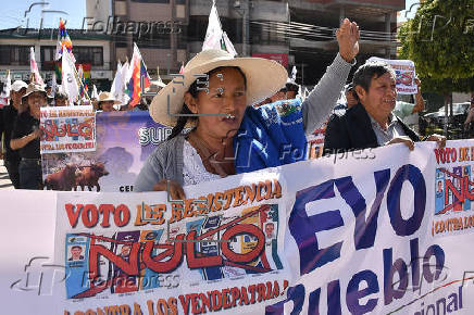 Morales dice que si el voto nulo se impone en Bolivia es que 