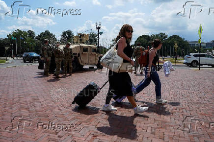 U.S. President Trump deploys the National Guard and federalizes the Metropolitan Police Department, in Washington, D.C.
