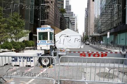 tráfego pesado em manhattan devido à unga 80.