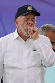 Lula durante evento em Belford Roxo (RJ)