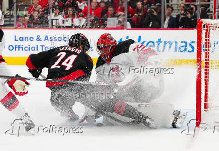 NHL: Stanley Cup Playoffs-New Jersey Devils at Carolina Hurricanes