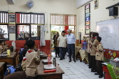 Microsoft co-founder and former CEO Bill Gates visits in Jakarta
