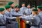 Swearing-in ceremony for new recruits of the German armed forces Bundeswehr, in Berlin