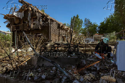 Aftermath of a Russian attack in Zaporizhzhia