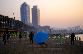 Barceloneta Beach after St. John's night celebration, in Barcelona?