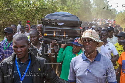 Funeral of Kenyan blogger Albert Ojwang who died in police custody