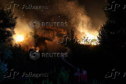 Wildfire in Albania