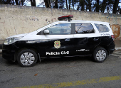 Movimentação no local da reconstituição do caso Cupertino em SP