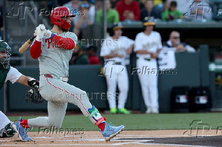 MLB: Philadelphia Phillies at Athletics