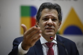 O ministro da Fazenda, Fernando Haddad