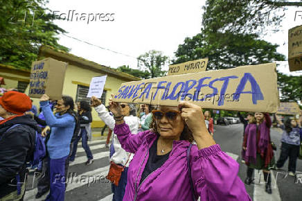 Protesto em São José dos Campos contra o PL da Devastação