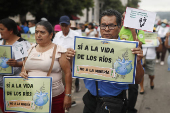 Salvadoreños exigen la derogación de ley de minería en el Día Mundial del Medio Ambiente