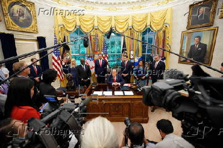 President Trump Meets Congo And Rwanda Officials Following Peace Agreement