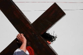 Stations of the Cross performance at medieval village of Ourem