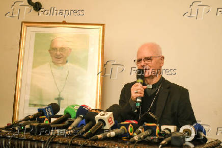 Coletiva de imprensa na catedral da Sé - Morte do Papa Francisco