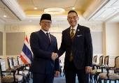 Thai Foreign Minister Sangiampongsa meets Indonesia's Foreign Minister Sugiono in Bangkok