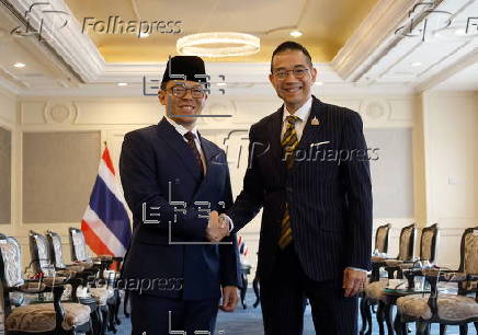 Thai Foreign Minister Sangiampongsa meets Indonesia's Foreign Minister Sugiono in Bangkok