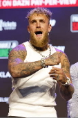 Boxers Jake Paul and Julio Cesar Chavez Jr. hold press conference for upcoming boxing mastch