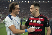 Partida entre Flamengo x Fortaleza pelo Campeonato Brasileiro no Maracanã.