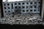 At least five injured in Russian shelling on Sviatohirsk, Ukraine