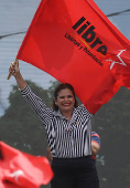 Protest during the anniversary of the 2009 coup d'état, in Tegucigalpa