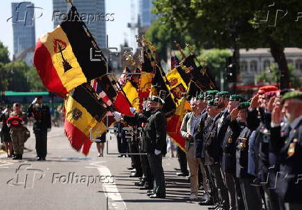 Belgium Armed Forces parade in London
