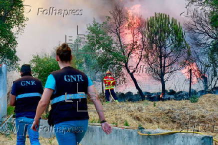 Forest fire in Portuguese municipality of Penamacor