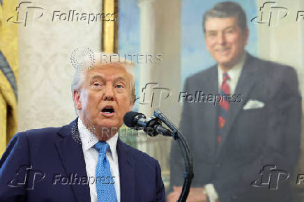 Swearing-in ceremony for the Chairman of the Securities and Exchange Commission (SEC) Paul Atkins at the White House in Washington