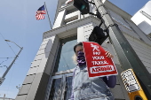 Protesters want Airbnb to drop their lawsuit against city and county of San Francisco