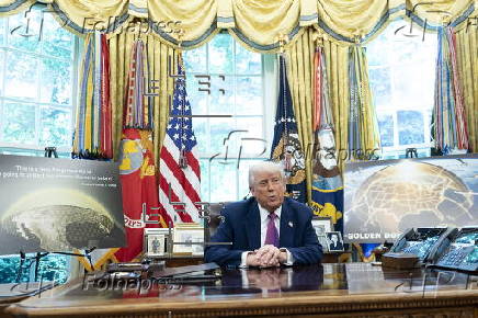 US President Trump speaks about Golden Dome missile defense shield