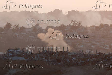 Smoke rises from north Gaza after an explosion