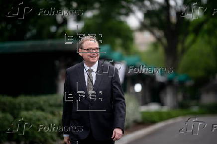 US National Economic Council director Hassett addresses the media in Washington