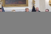 US President Trump meets Fraternal Order of Police at the White House