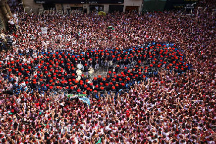 San Fermin festival (Chupinazo) in Pamplona
