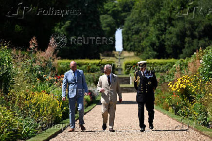 Britain's King Charles visits Walmer Castle