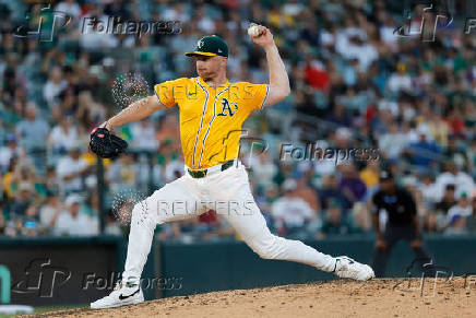 MLB: Atlanta Braves at Athletics