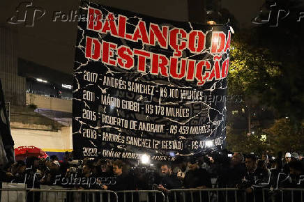 manifestação dos torcedores do corinthians