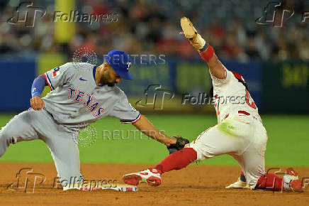 MLB: Texas Rangers at Los Angeles Angels