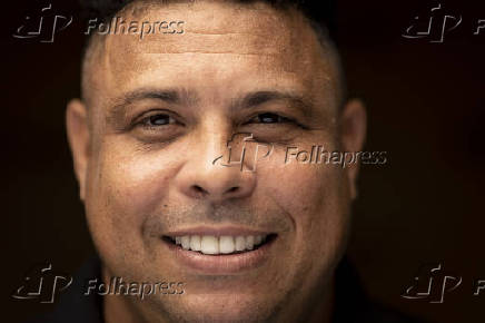 Retrato do ex-jogador Ronaldo Nazário, o Ronaldo Fenômeno