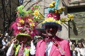 Easter Parade and Bonnet Festival takes place outside St. Patrick's Cathedral