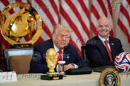 U.S. President Donald Trump holds a meeting of the FIFA Task Force in Washington