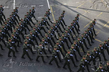 General rehearsal for Russia's annual Victory Day parade in Moscow