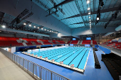 Media tour of the newly-constructed WCH Arena, one of the competition venues for the World Aquatics Championships 2025 which will be held in Singapore