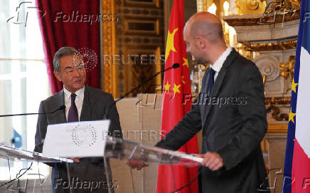 French Foreign Minister Barrot meets with Chinese counterpart Wang Yi