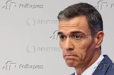 Spanish Prime Minister Sanchez holds a presser before summer break, in Madrid